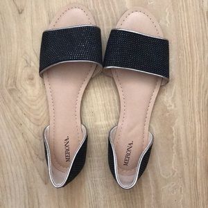 Merona Target Black Sequin Sandals